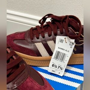 Adidas Samba XLG Burgundy color
